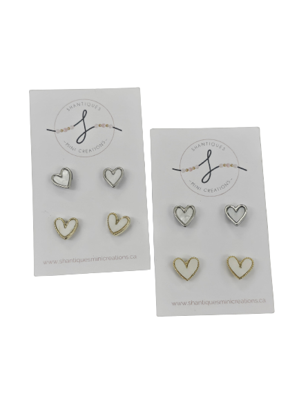 Heart Duo Earring Sets