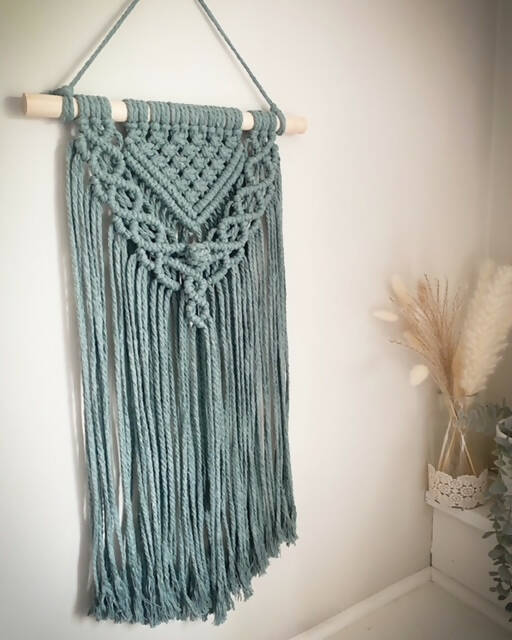 Agave Green Macrame Wall Hanging - 1