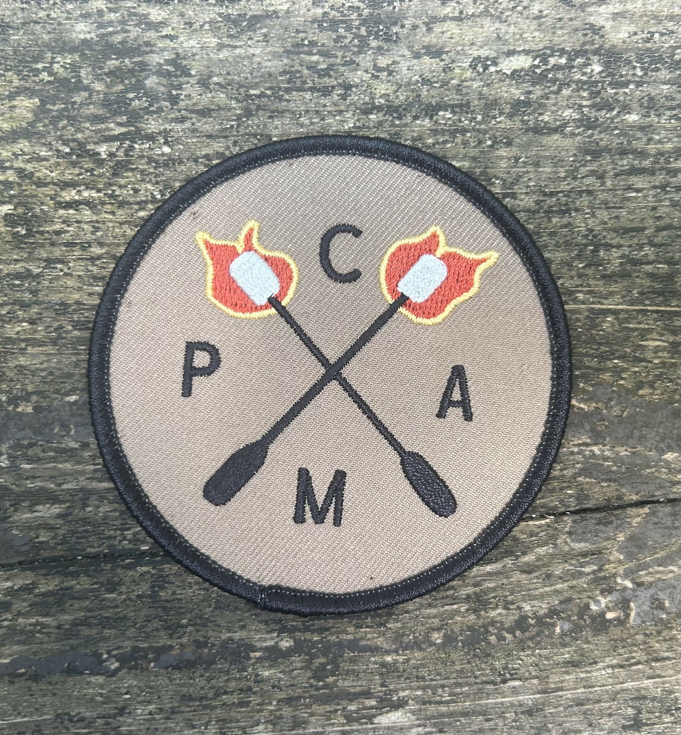 Camp embroidered patch