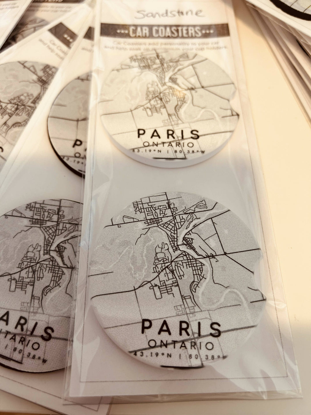 Paris, ON Car Coasters - 1