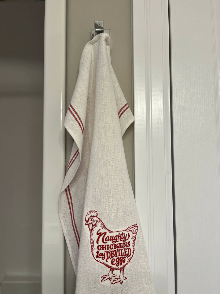 Naughty Chickens Tea Towel - 2