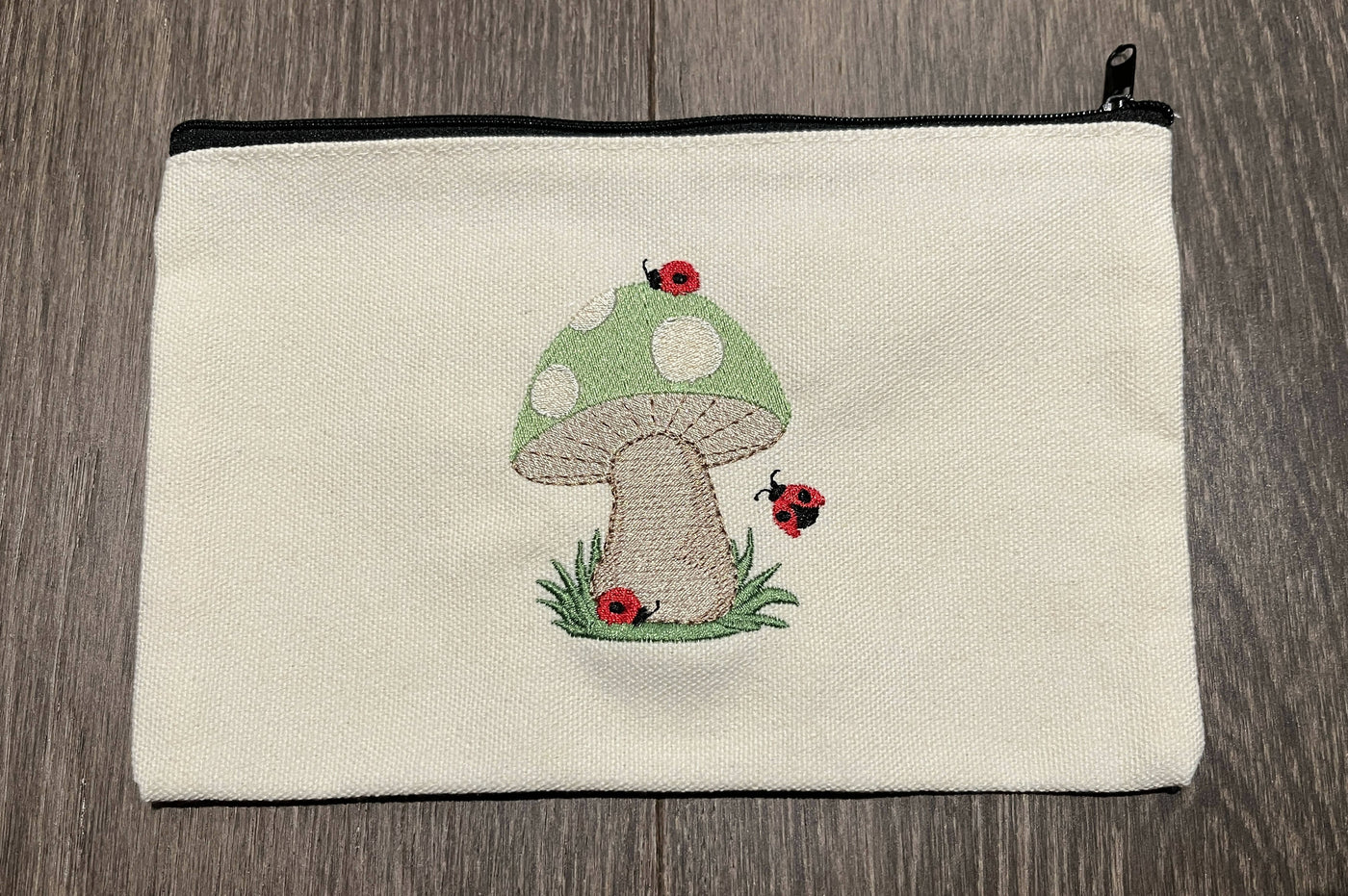 Embroidered Zippered Bag - 6