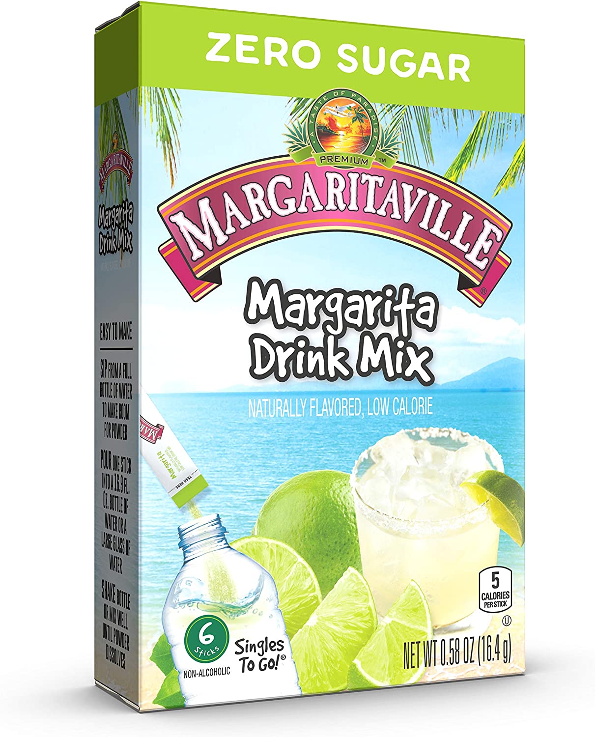 Zero Sugar Margarita  Singles To Go Drink Mix