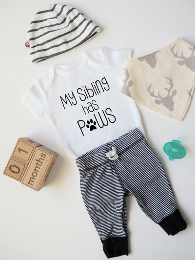 My Sibling has Paws Onesie - 4