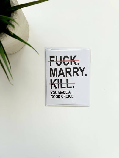 Fuck Marry Kill Card - 1