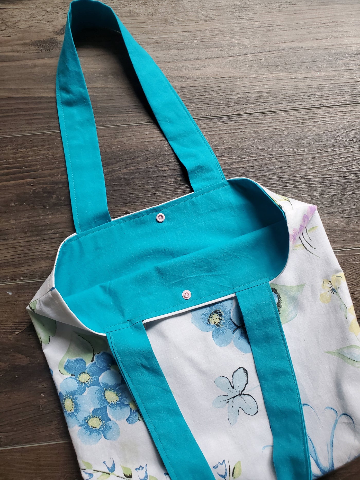 Aqua Teal Geometric Bag