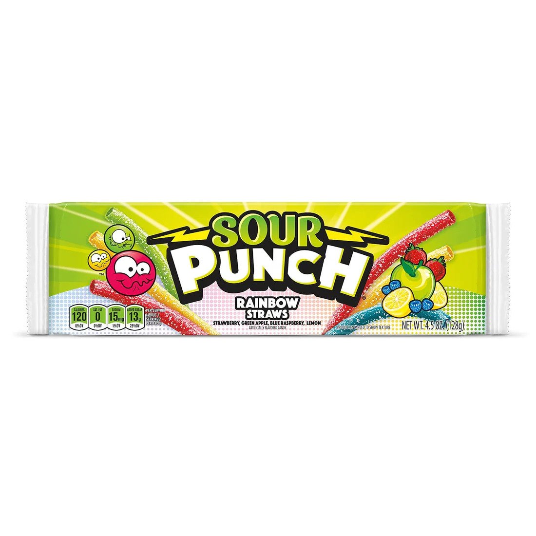 Sour Punch Rainbow Straws