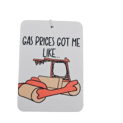 Gas Prices Air Freshener