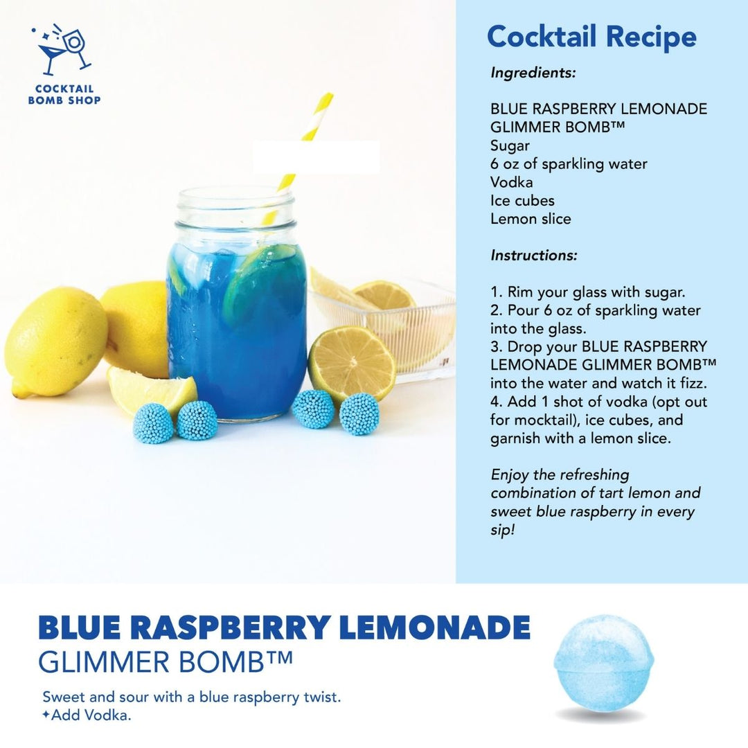 Blue Raspberry Lemonade Single Cocktail Bomb