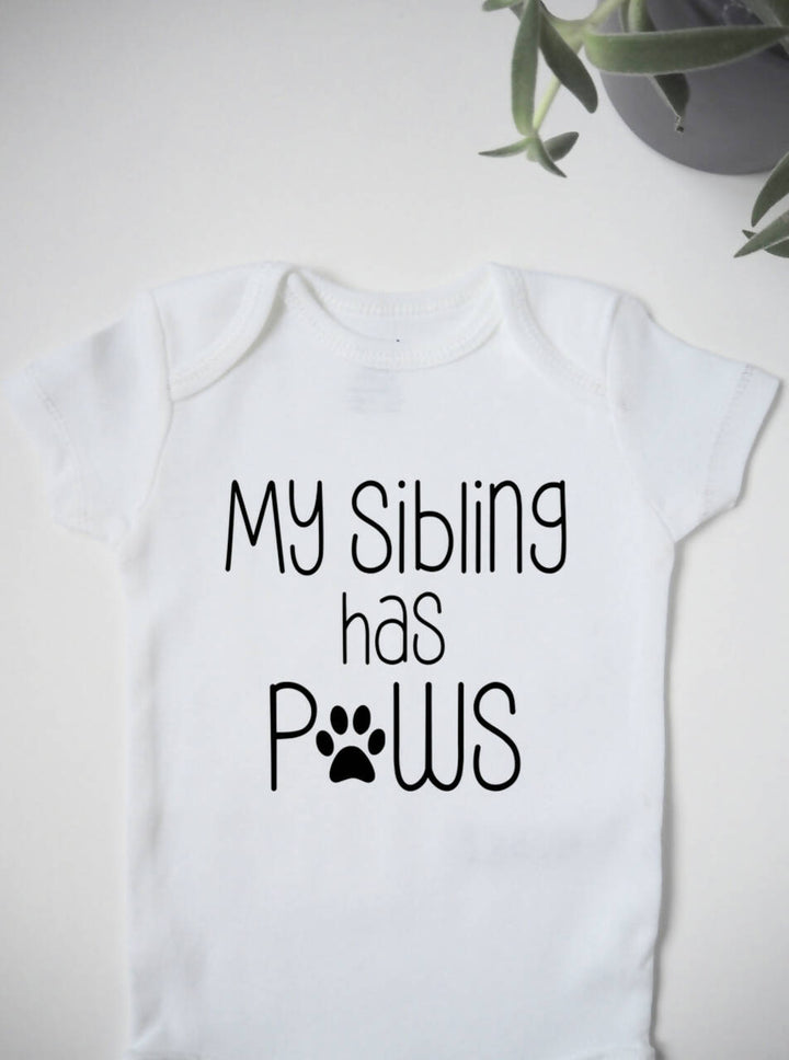 My Sibling has Paws Onesie - 1