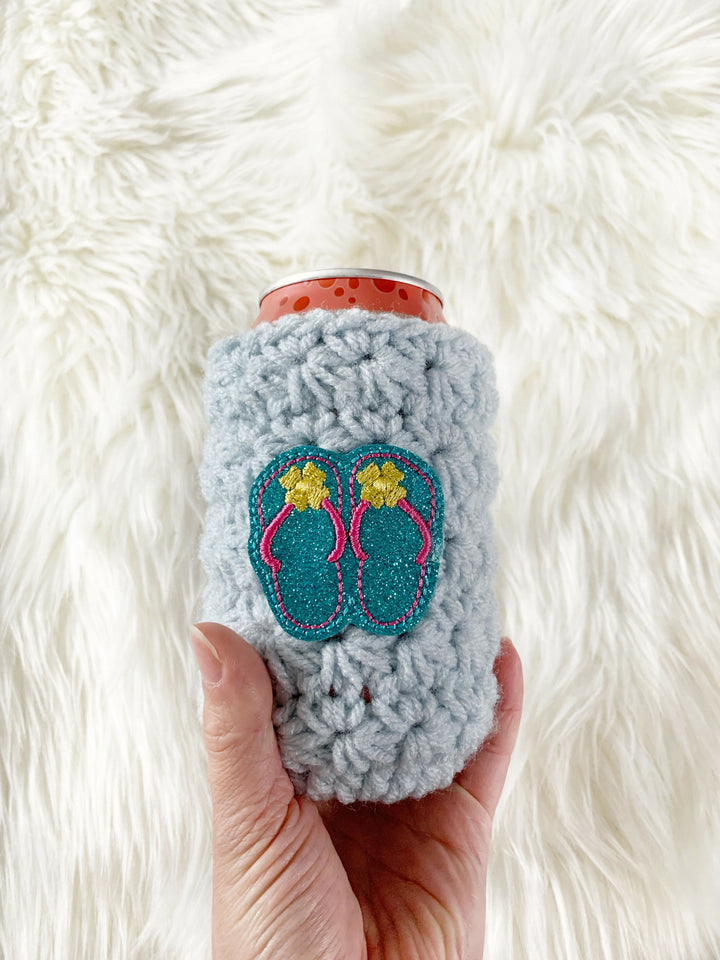 Flip Flop Crochet Can Cozy