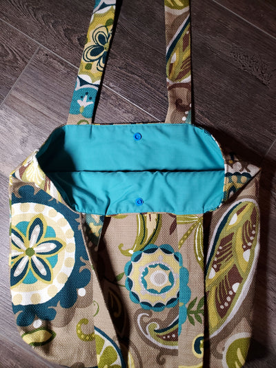 Whimsical Floral Design Bag