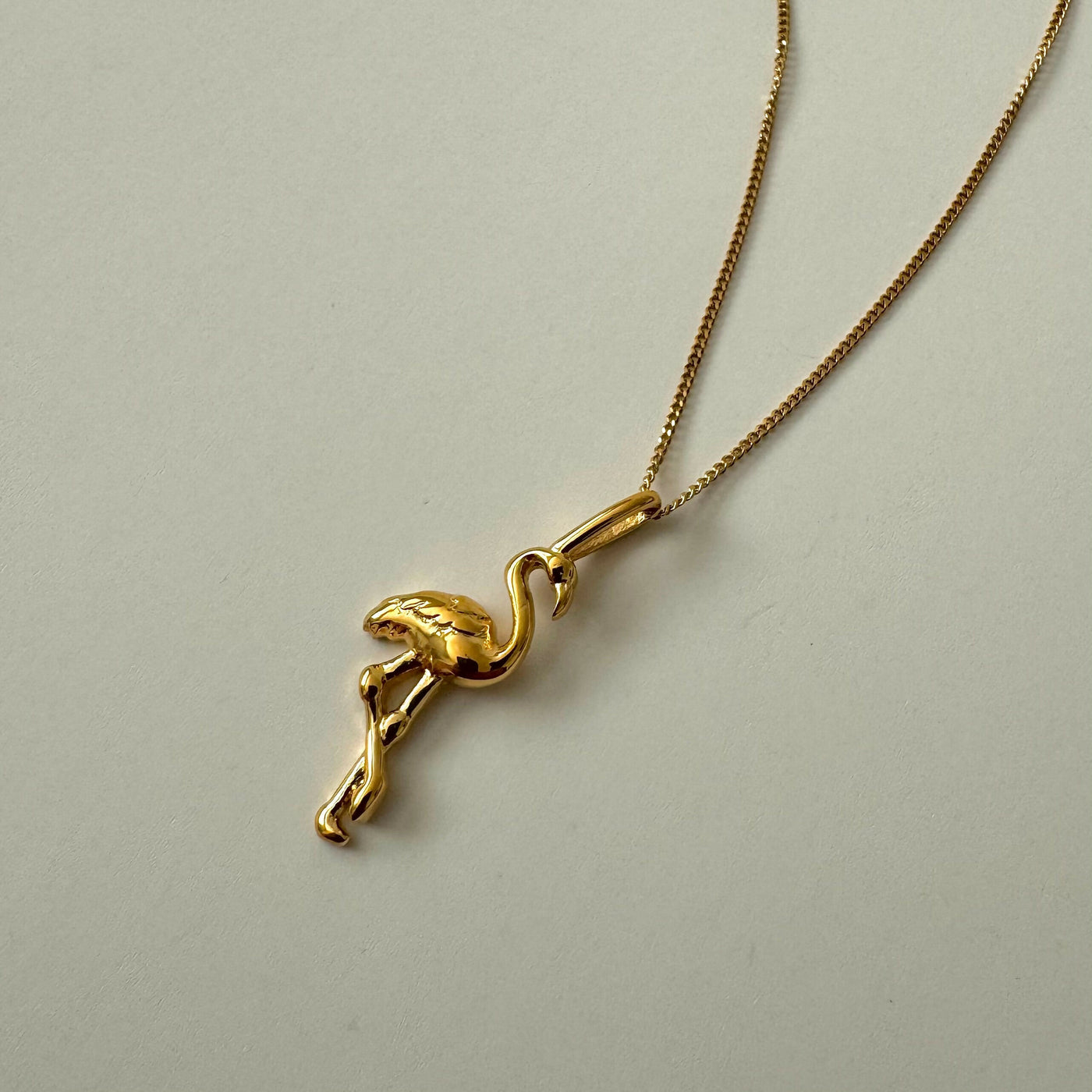 Flamingo Necklace- Gold