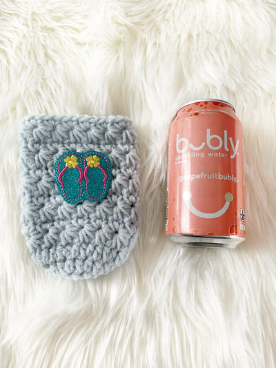 Flip Flop Crochet Can Cozy