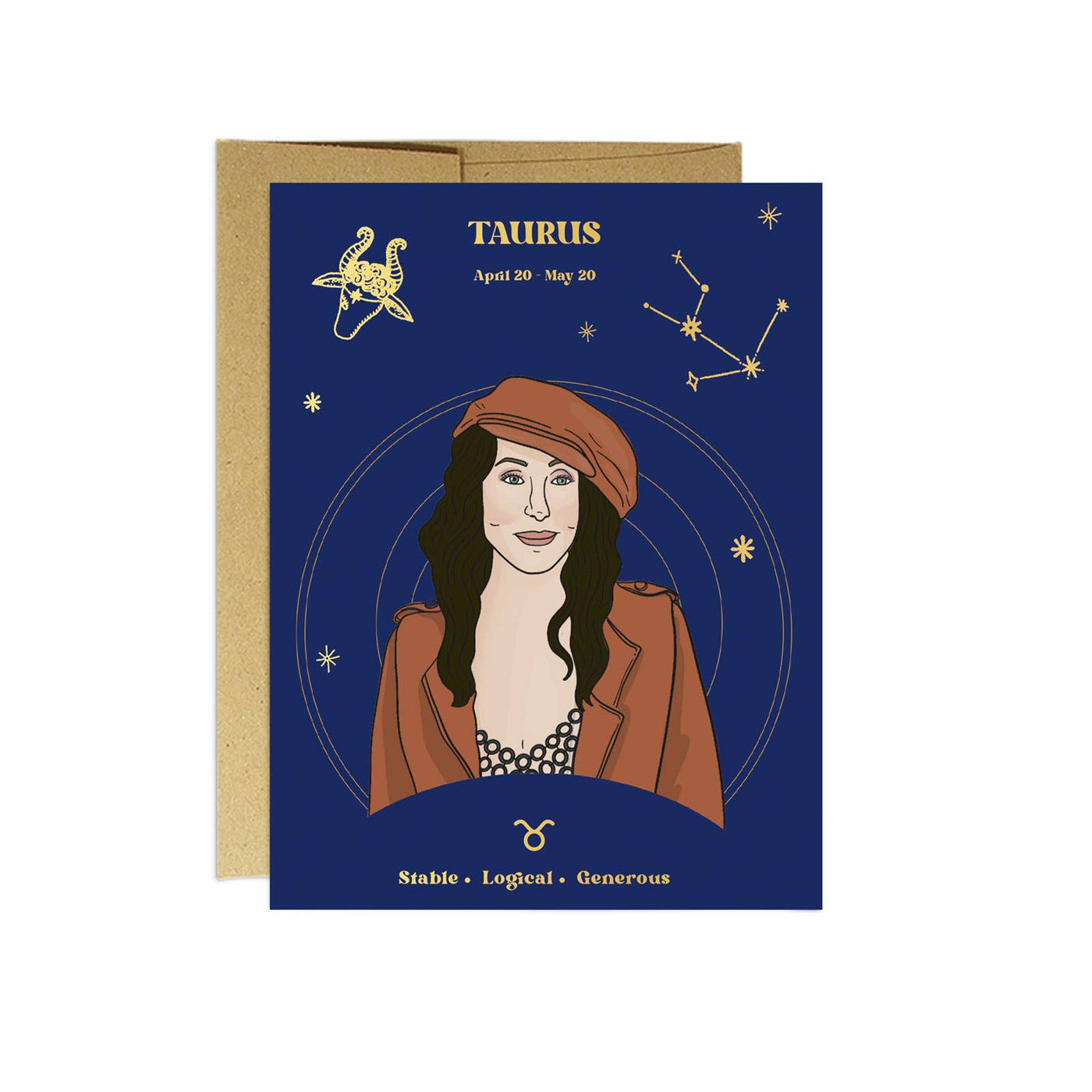 Pop Culture Zodiac Birthday Card | Taurus