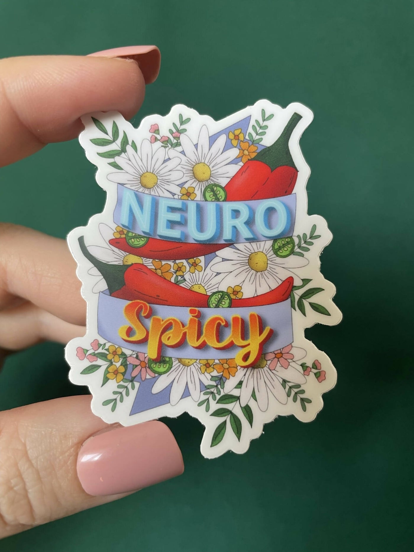 NeuroSpicy Floral Sticker