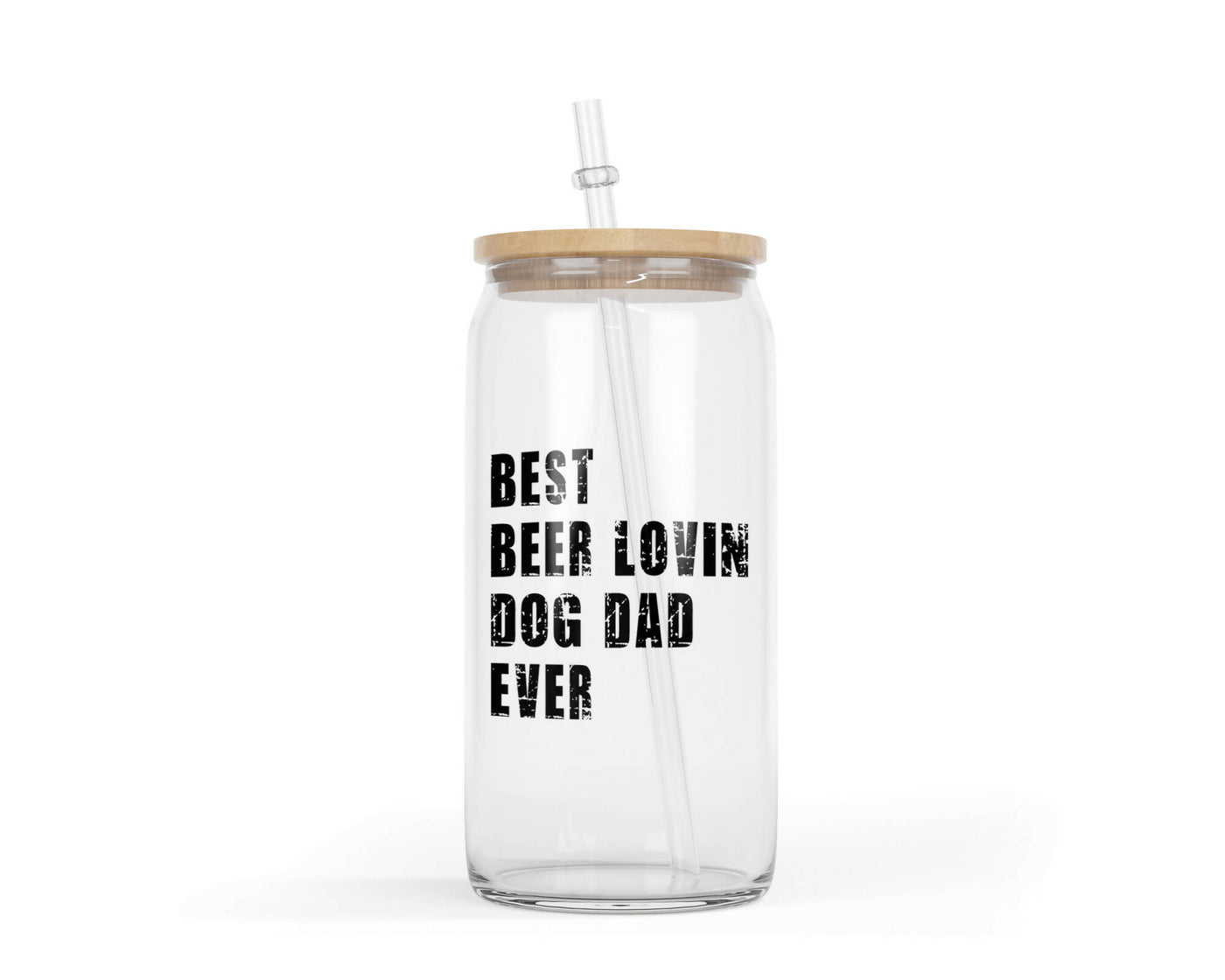 Best Beer Lovin Dog Dad Glass Tumbler