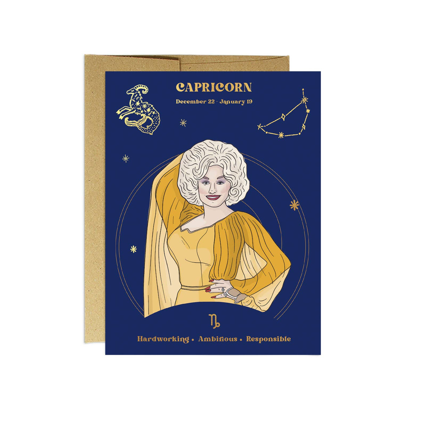 Pop Culture Zodiac Birthday Card | Capricorn