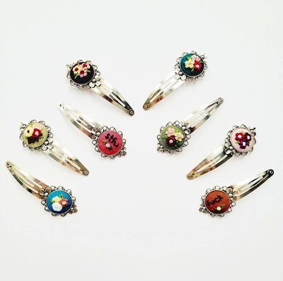 Embroidered Hair clip