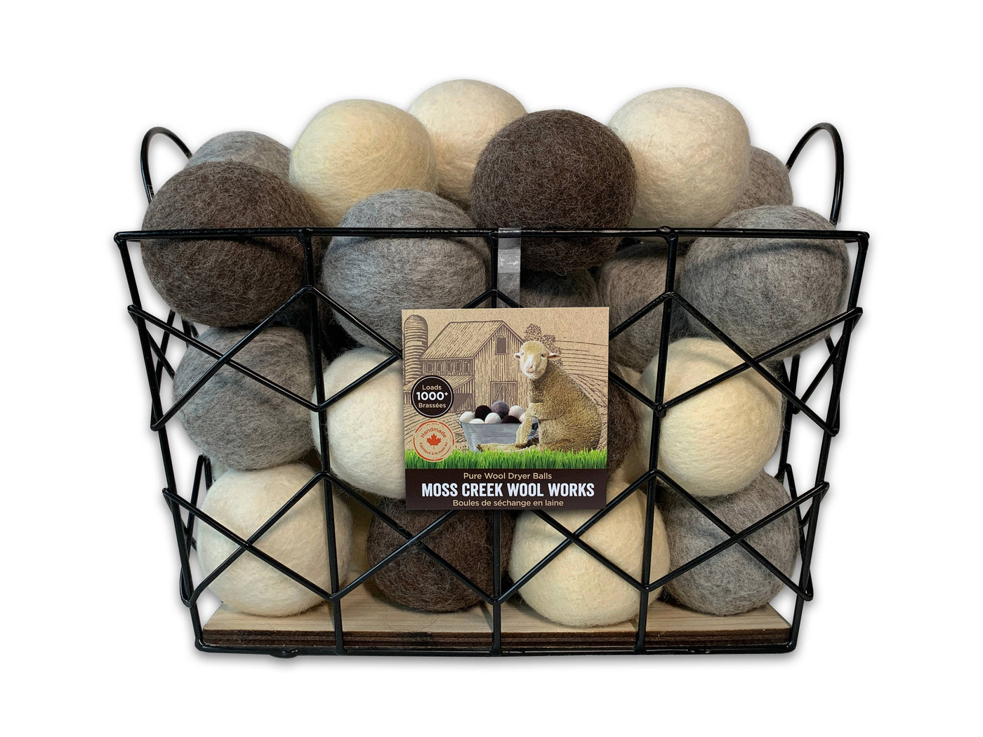 Wool Dryer Balls - set of three - neutrals