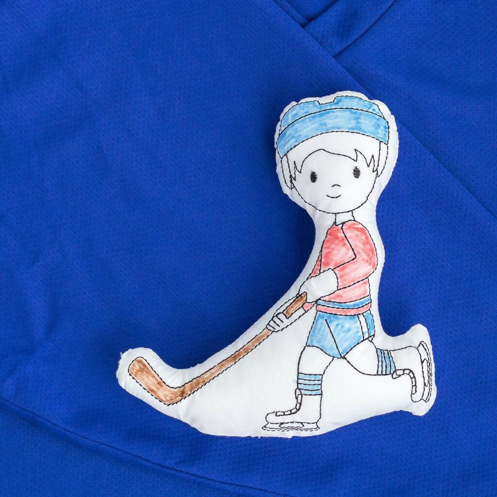 Hockey Player Colouring Doll
