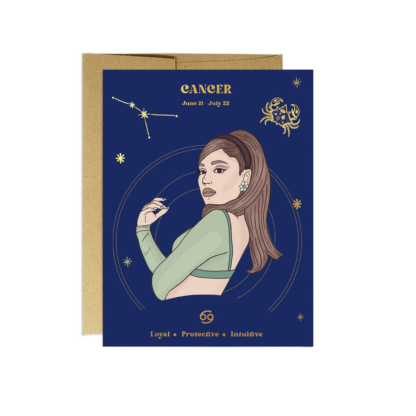 Pop Culture Zodiac Birthday Card | Cancer