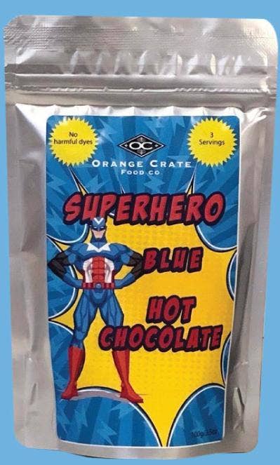 Super Hero Blue Hot Chocolate