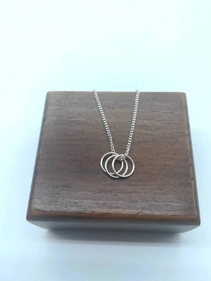 3-Ring Sterling Silver Necklace
