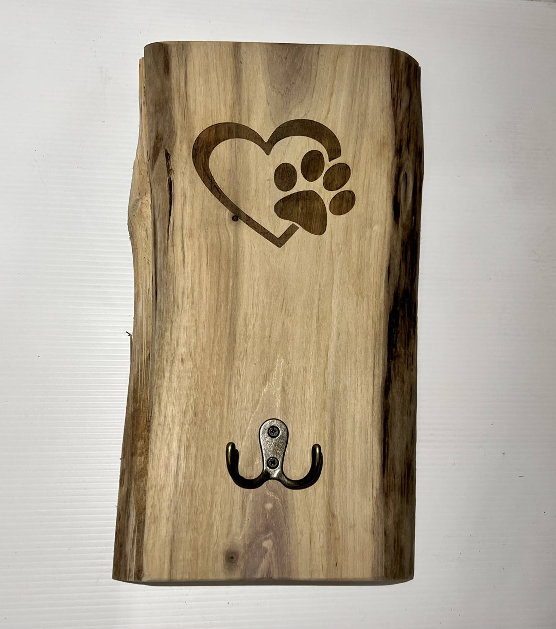 Paw Print Heart Leash Hook