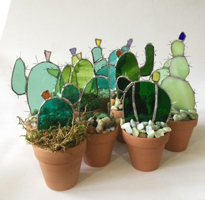 Stained Glass Cactus