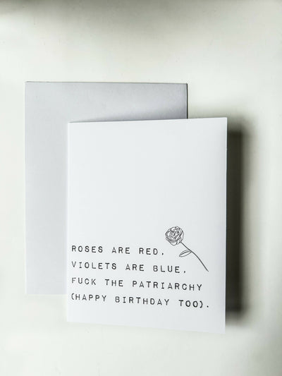 Fuck the Patriarchy Birthday Card