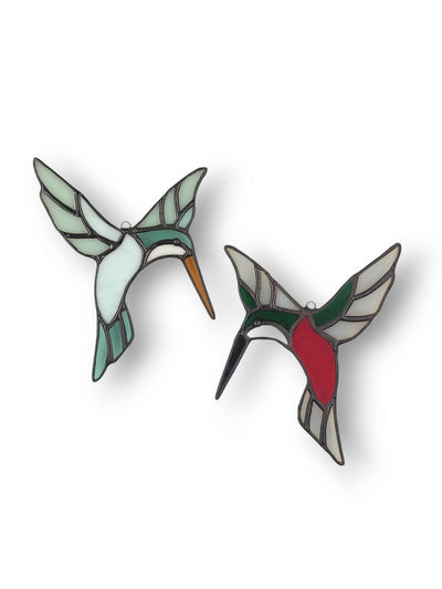 Stained Glass Hummingbirds