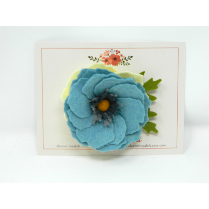 Felt Flower Pin including Poinsettias