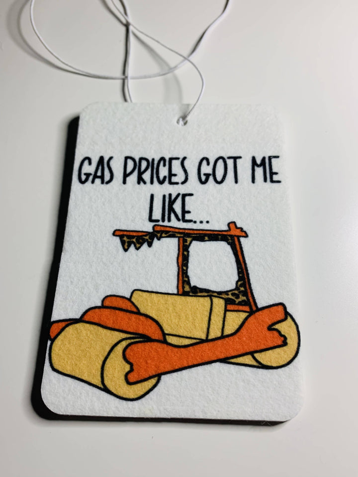 Gas Prices Air Freshener