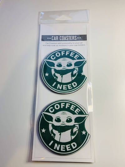 Coffee I Need Car Coasters