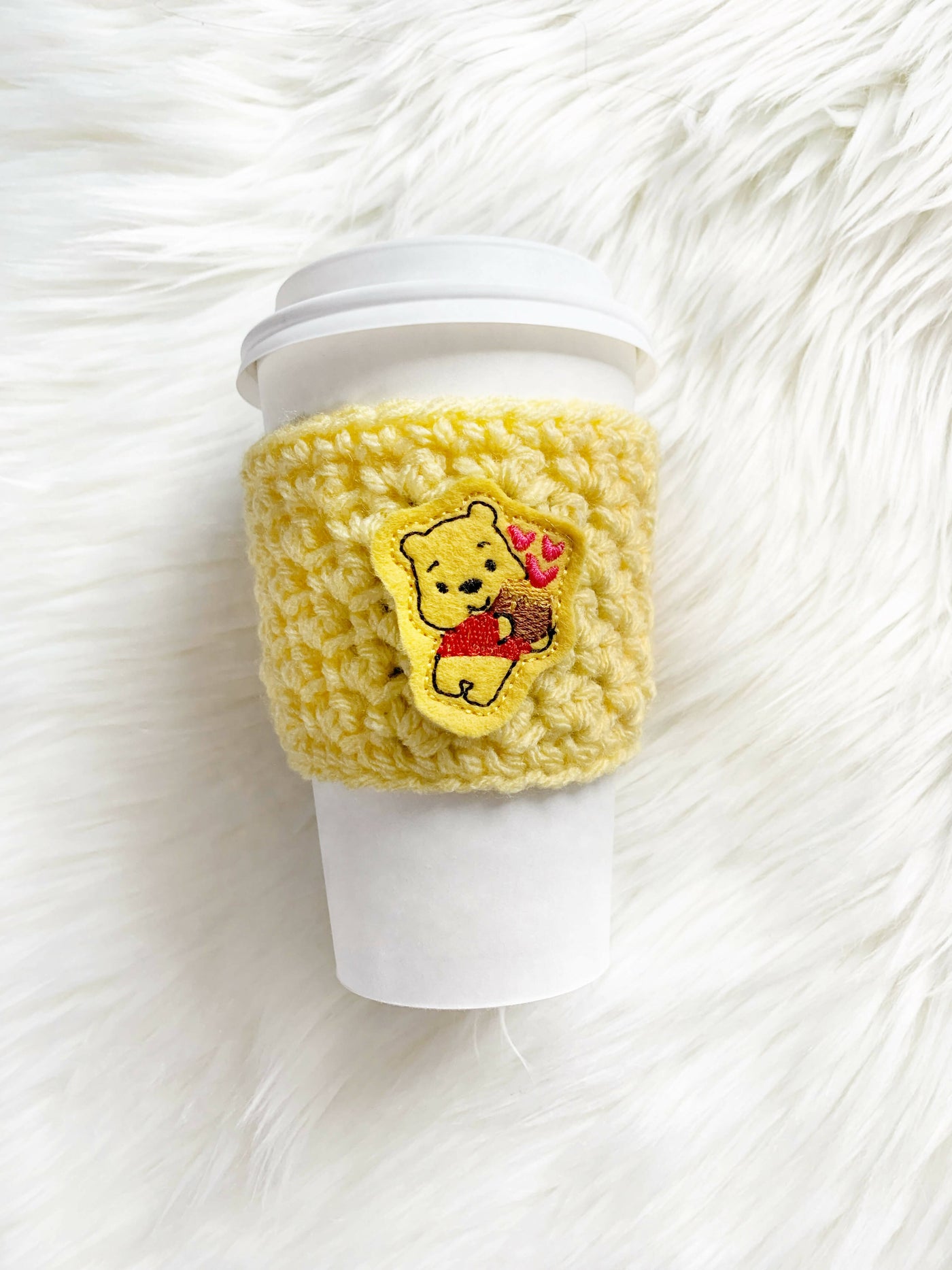 Honey Bear Crochet Cup Cozy