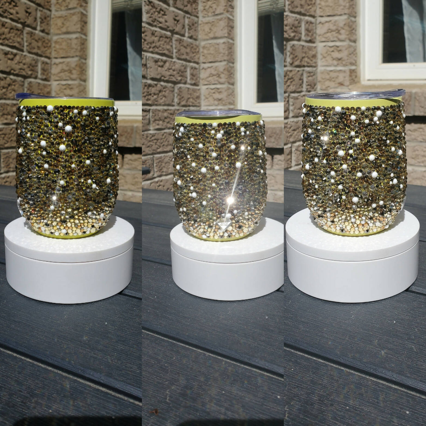 Champagne and Caviar Bling Tumbler