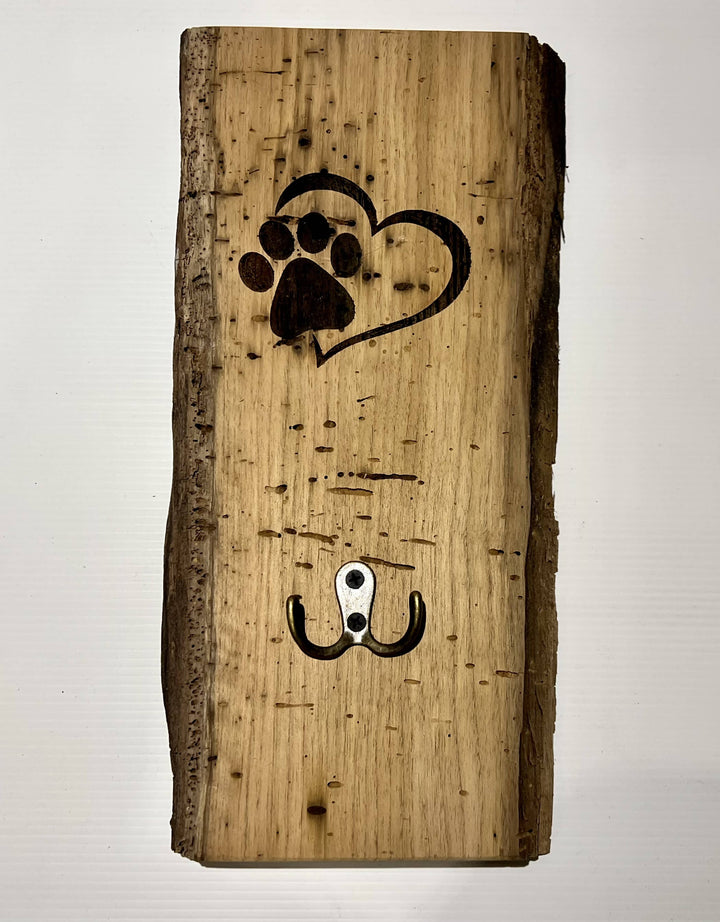 Paw Print Heart Leash Hook