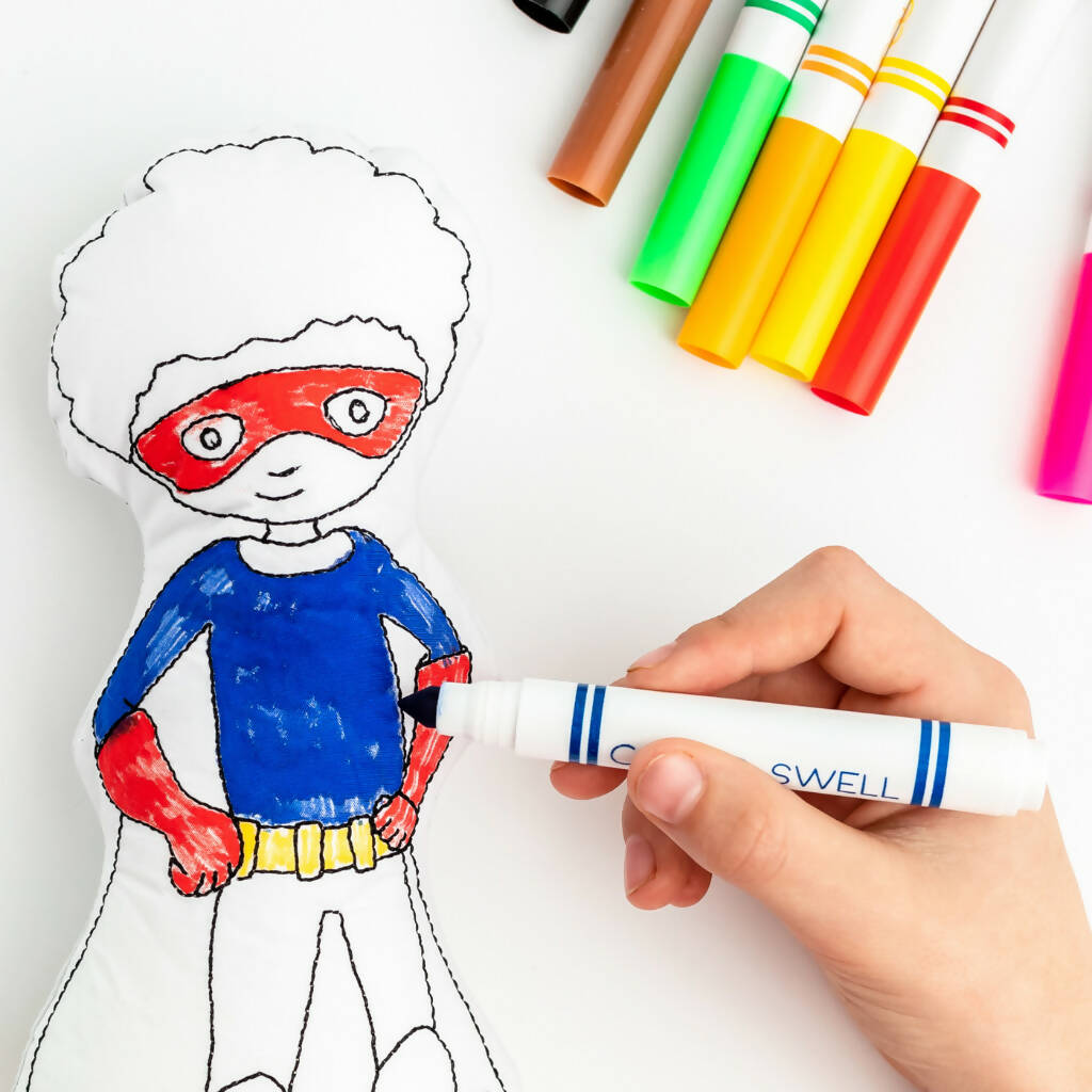 Superhero Colouring Doll