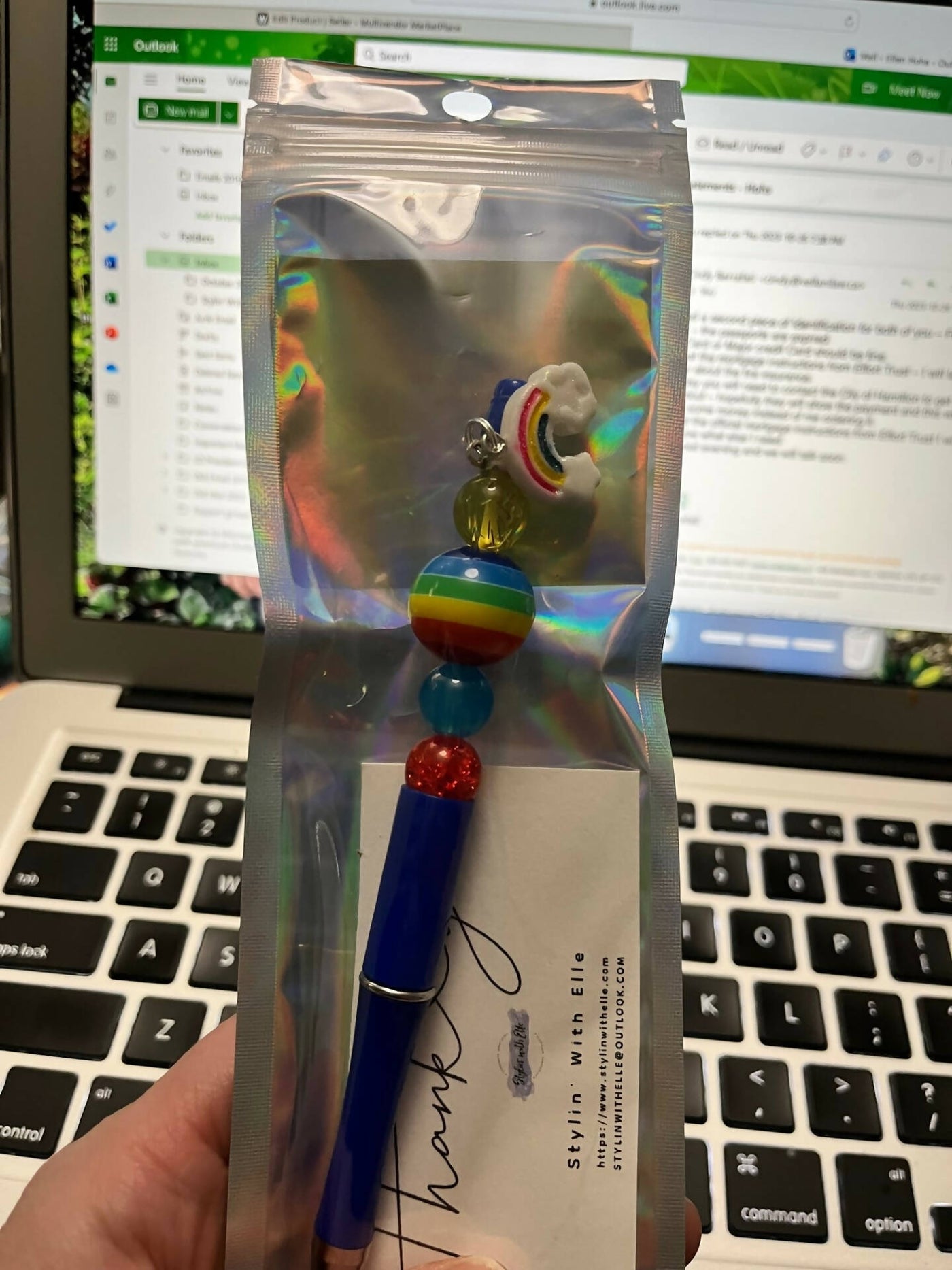 Rainbow Pen With charm