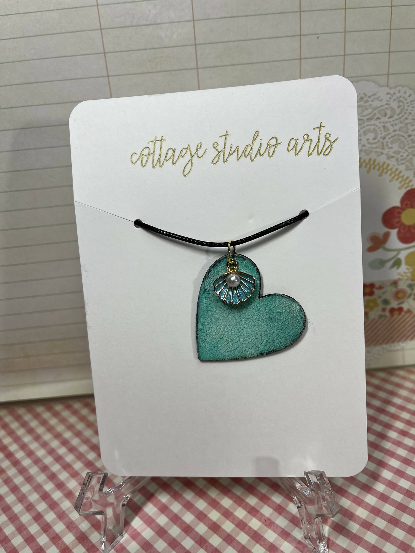 Heart Pendant with Charm