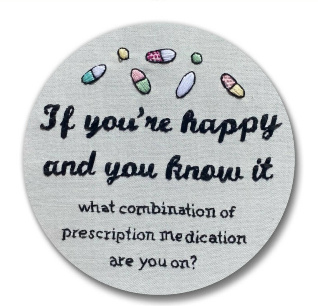 If you're happy and you know it | Embroidery magnet