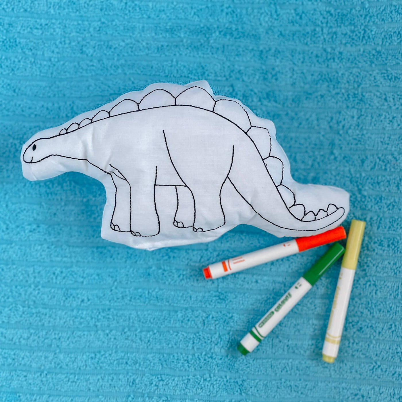 Stegosaurus Colouring Doll