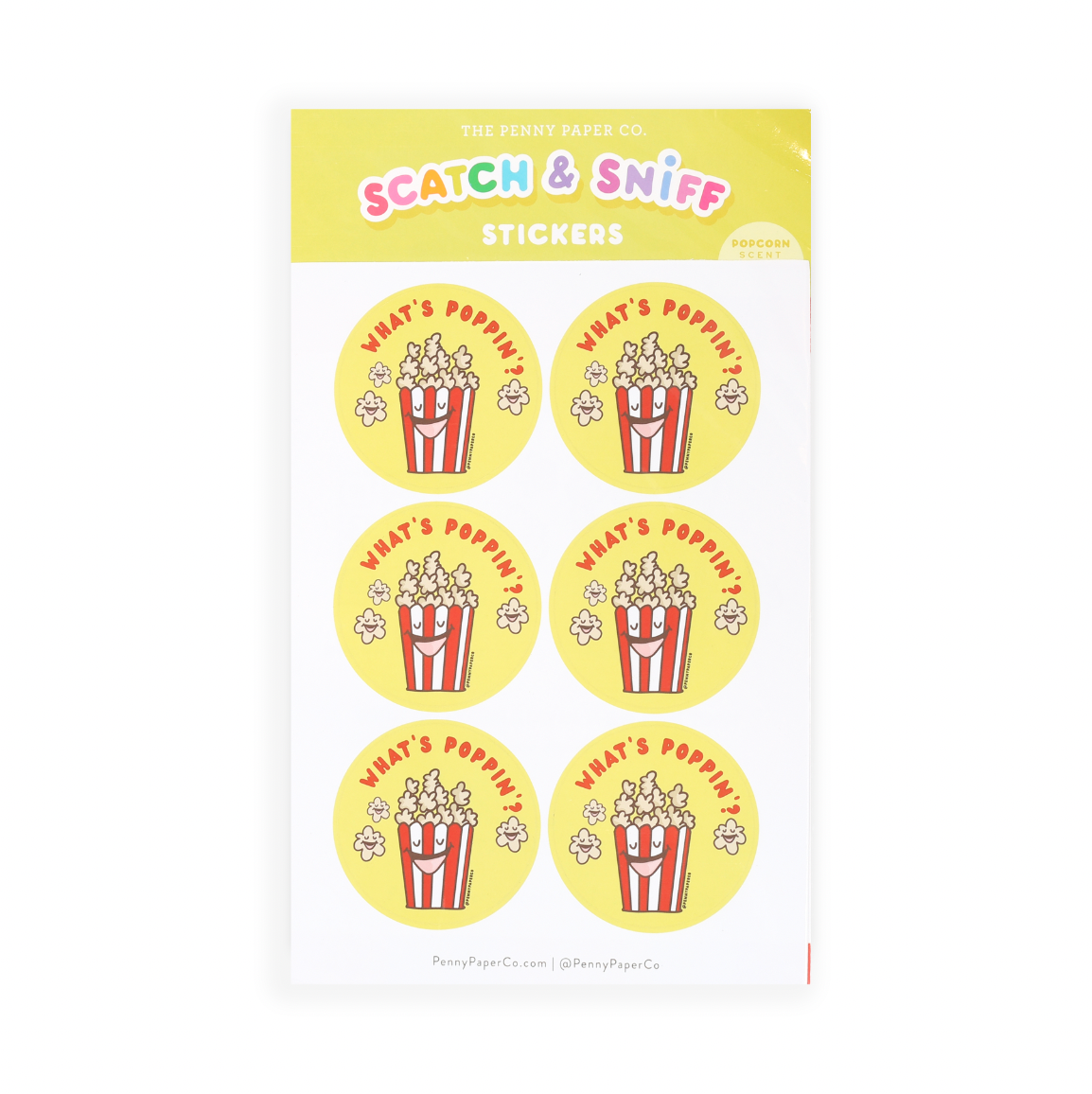 What's Popping? Supersized Popcorn Scratch and Sniff Stickers