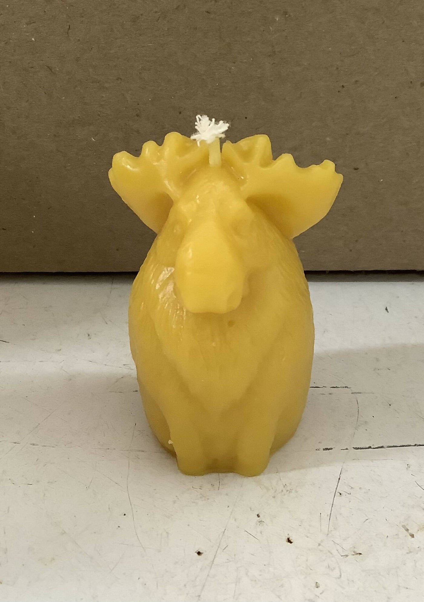 Mini Moose Beeswax Candle