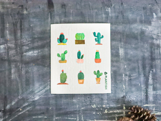 Cactus Swedish Sponge Cloth