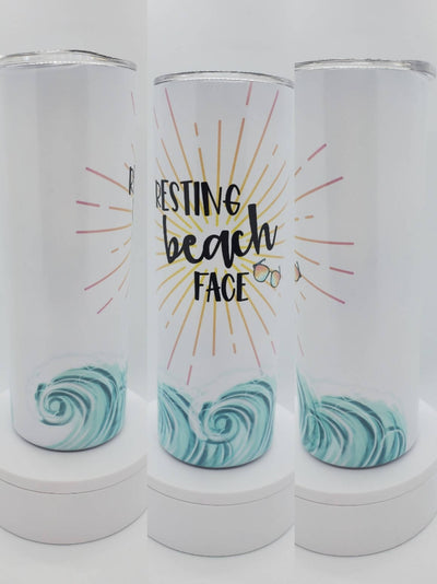 Resting Beach Face Hot/Cold Tumbler