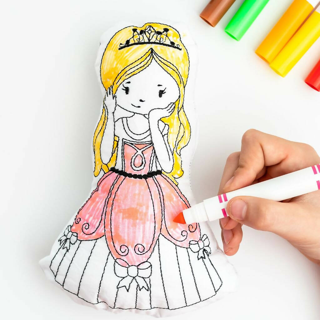 Princess Colouring Doll