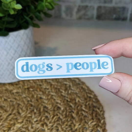 Dogs > People Sticker