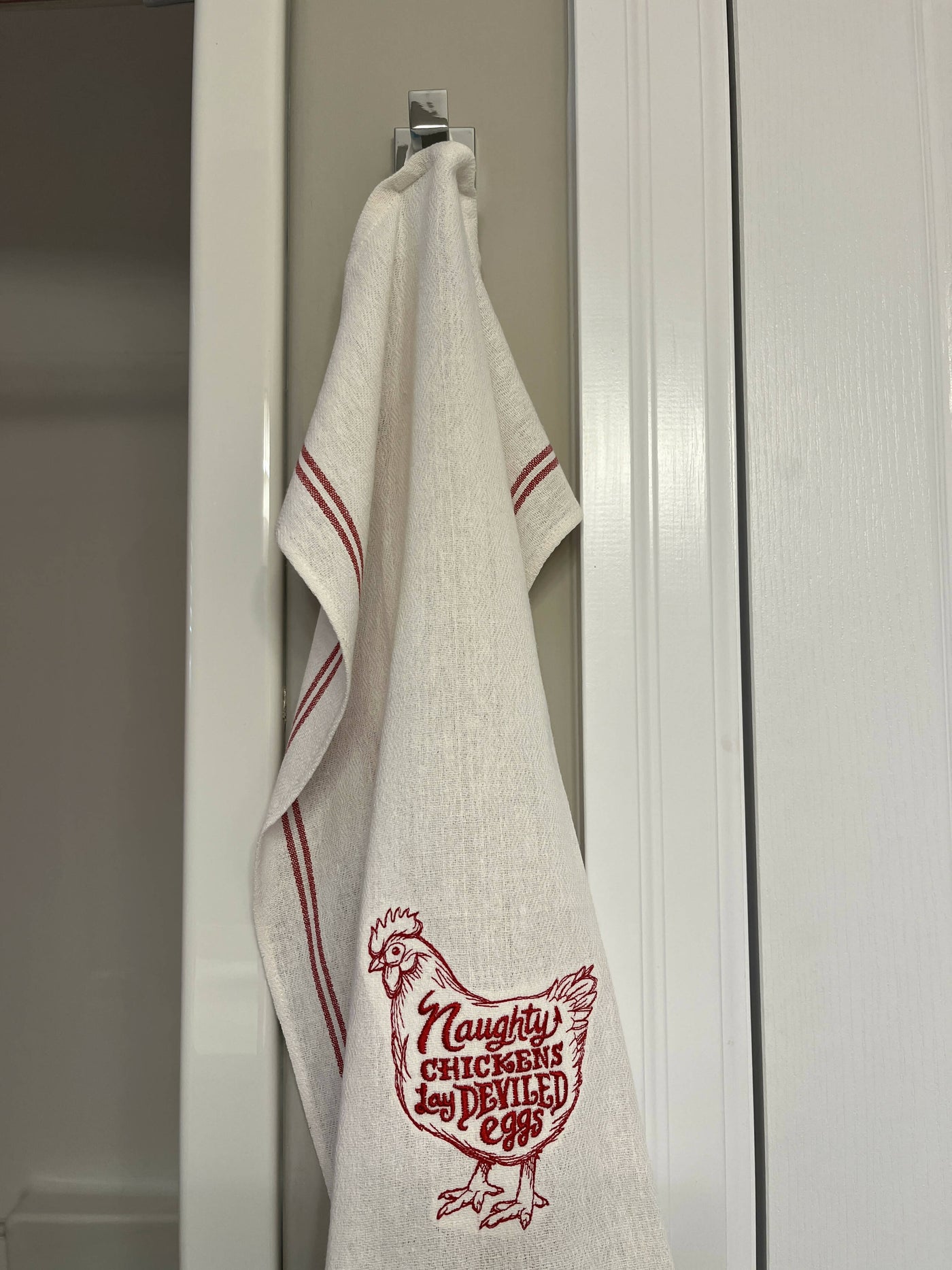 Naughty Chickens Tea Towel